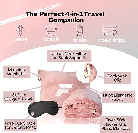 Travel Pillow Blanket