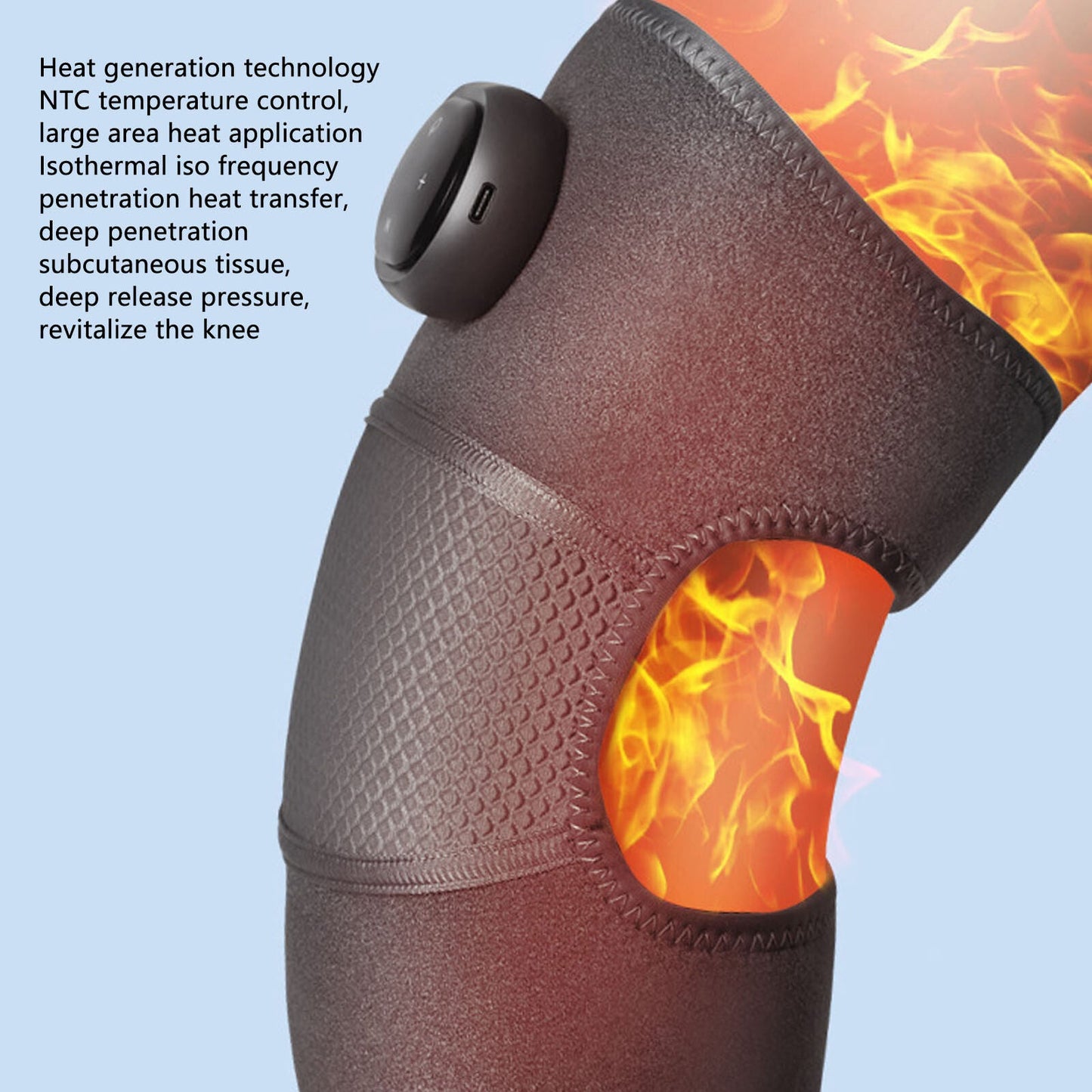 Electric Heating Knee Massager Vibration Hot Compress